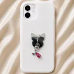 Pembe Çiçek Figürlü Sallantılı Charm
