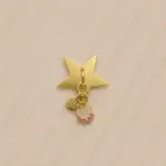 Gold Taşlı Pati Figürlü Sallantılı Charm - Görsel 2