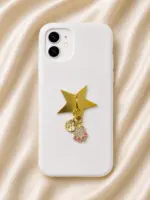 Gold Taşlı Pati Figürlü Sallantılı Charm