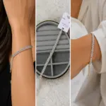 Xuping Çiçek Desenli Taşlı Gold Renk Bileklik