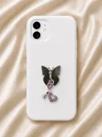 Kalpli Taş Detaylı Telefon Charm