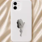 Kalp ve Anahtar Figürlü Telefon Charm