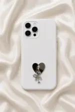 Terazi Figürlü Kalp Telefon Charm
