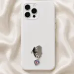 Renkli Kalp Figürlü Telefon Charm