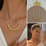 Xuping Gold Boncuk Detaylı Kolye