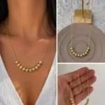 Xuping Gold Boncuk Detaylı Kolye