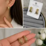 Xuping Desenli Gold Halka Küpe