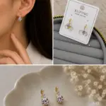 Xuping Çiçek Taş Detaylı Gold Halka Küpe