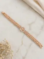 Rose Çiçek Figürlü Taşlı Bileklik - Görsel 3
