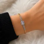 Rose Baget Taşlı Zincir Bileklik