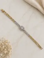 Rose Baget Taşlı Zincir Bileklik - Görsel 3