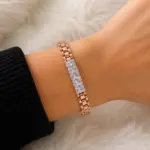 Rose Beş Taş Detaylı Bileklik