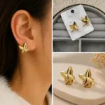 Xuping Gold Yıldız Form Küpe