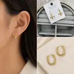 Xuping Gold Burgu Halka Küpe