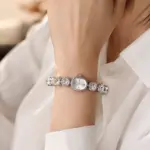 Taş Kordonlu Silver Kadın Kol Saati