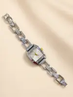 Kalp Taşlı Silver Kadın Kol Saati - Görsel 2