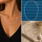 Silver Renk Yıldız Figürlü Minimal Zincir Kolye - Görsel 4