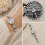 Oval Taş Detaylı Silver Kadın Saat