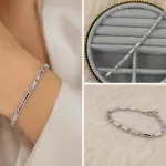 Silver Geometrik Zincir Bileklik