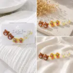6’lı Çocuk Figürlü Ayıcık ve Renkli Küpe Seti