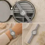 Taş Detaylı Silver Kadın Kol Saati