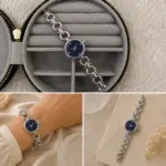 Siyah Kadran Silver Zincir Kordon Kadın Kol Saati