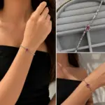 Yıldız Detaylı Silver Bileklik