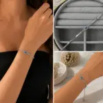 Nazar Detaylı Silver Bileklik