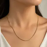 Gold İtalyan Zincir Kolye - Görsel 2