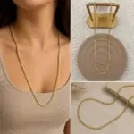 Xuping Gold Örgü Zincir Kolye - Görsel 2