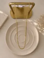 Örgü Zincir Gold Kolye