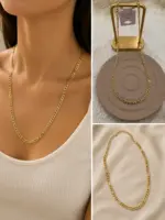 Xuping Figaro Zincir Gold Kolye - Görsel 4