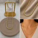 Xuping Yılan Zincir Gold Kolye - Görsel 4