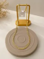 Xuping Kalın Gurmet Zincir Gold Kolye - Görsel 2