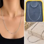Silver İnce Plaka Zincir Kolye