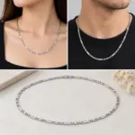 Silver Plaka Detaylı Zincir Kolye - Görsel 2