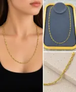 Gold İnce Örgü Zincir Kolye