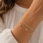 Gold Renk Su Yolu ve Yıldız Figürlü Katmanlı Bileklik