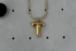 Gold Harfli Kolye - Görsel 2