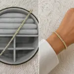 VIP Gold Su Yolu Taşlı Işıltılı Bileklik