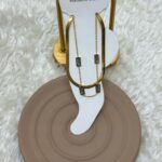 Çelik Altın Renkli Kristal Taşlı Halhal