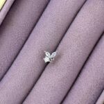 Kelebek Parıltı – Çelik Zirkon Mini Piercing