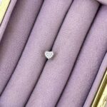 Pave Kalp Işıltı Zirkon Çelik Piercing – Gümüş