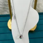 Çelik Renkli Taşlı Halhal