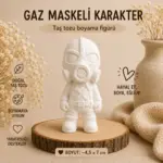 Gaz Maskeli Karakter Figürü Boyama Seti