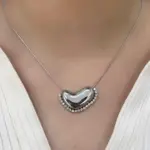 Işıltılı Yakamoz Kalp Çelik Kolye
