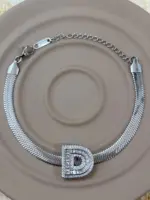 Çelik Silver D Harf Bileklik - Görsel 2