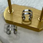 Ayarlanabilir Üç Bant Gümüş Renk Ear Cuff