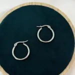 Minimal Mini Çelik Halka Küpe