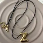 Çelik Gold Z Harf Kolye 45cm